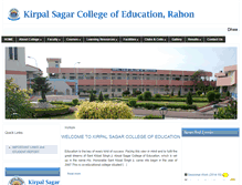 Tablet Screenshot of kirpalsagarcollege.com